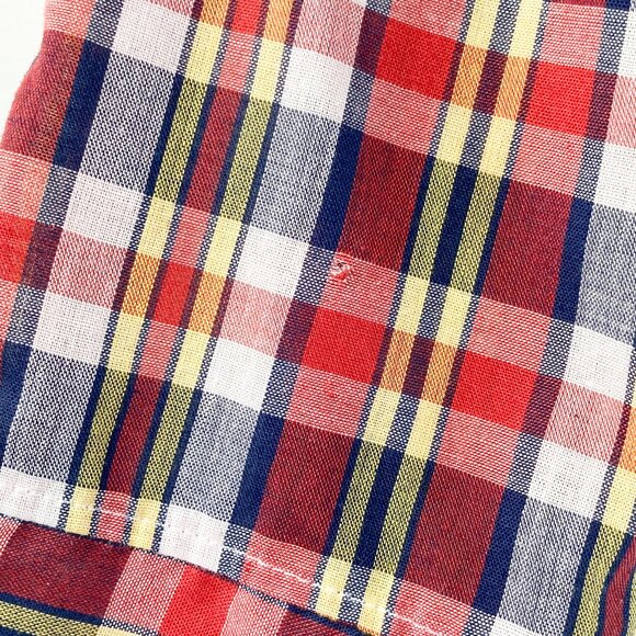 1980's Wrangler Snap Button Plaid Cotton Long Sleeve Shirt, Women's M - Picture 12 of 13